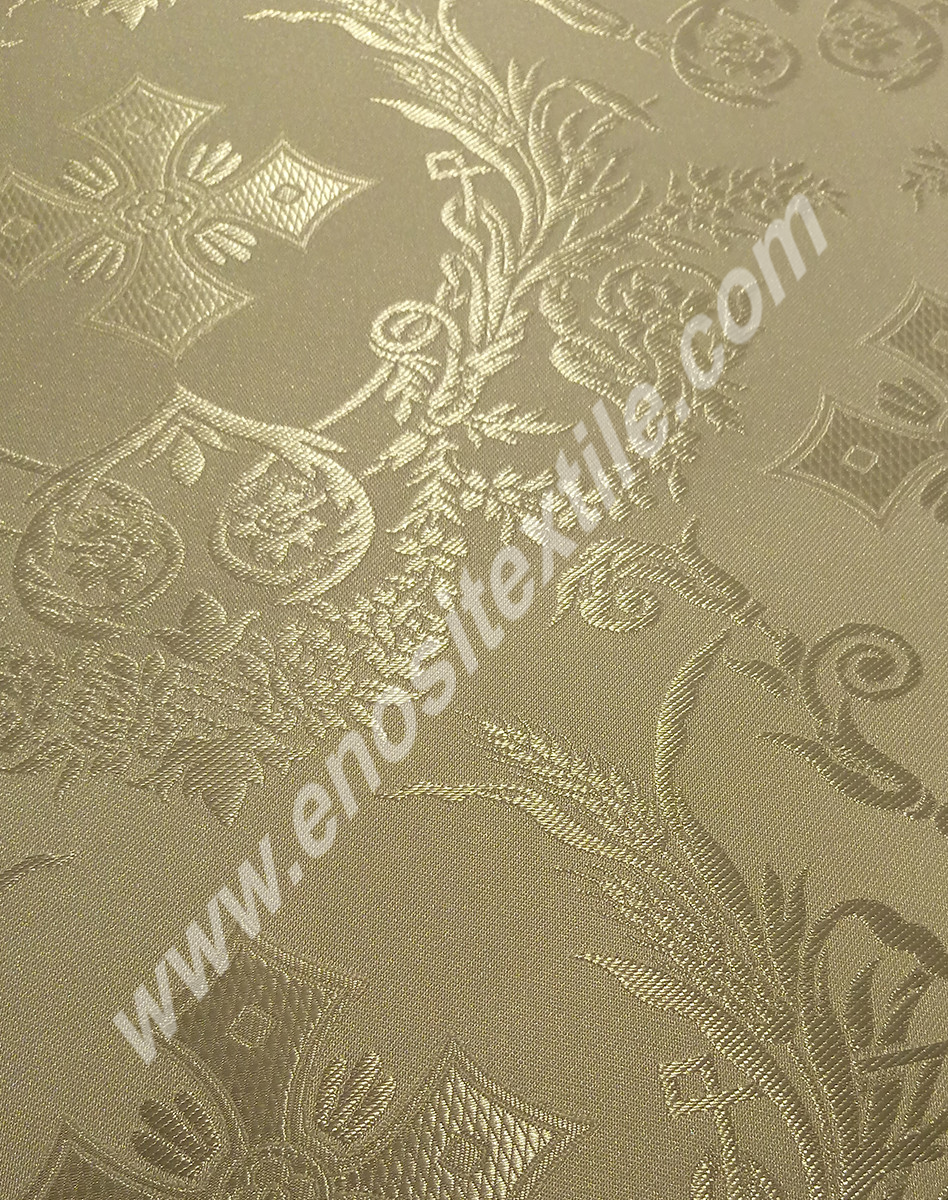 KL-045 White-Silver Brocade Fabrics